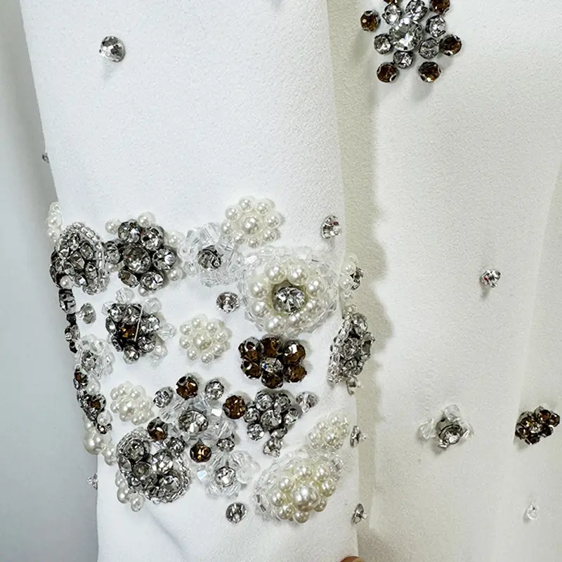 Elegant Embellished White Gown