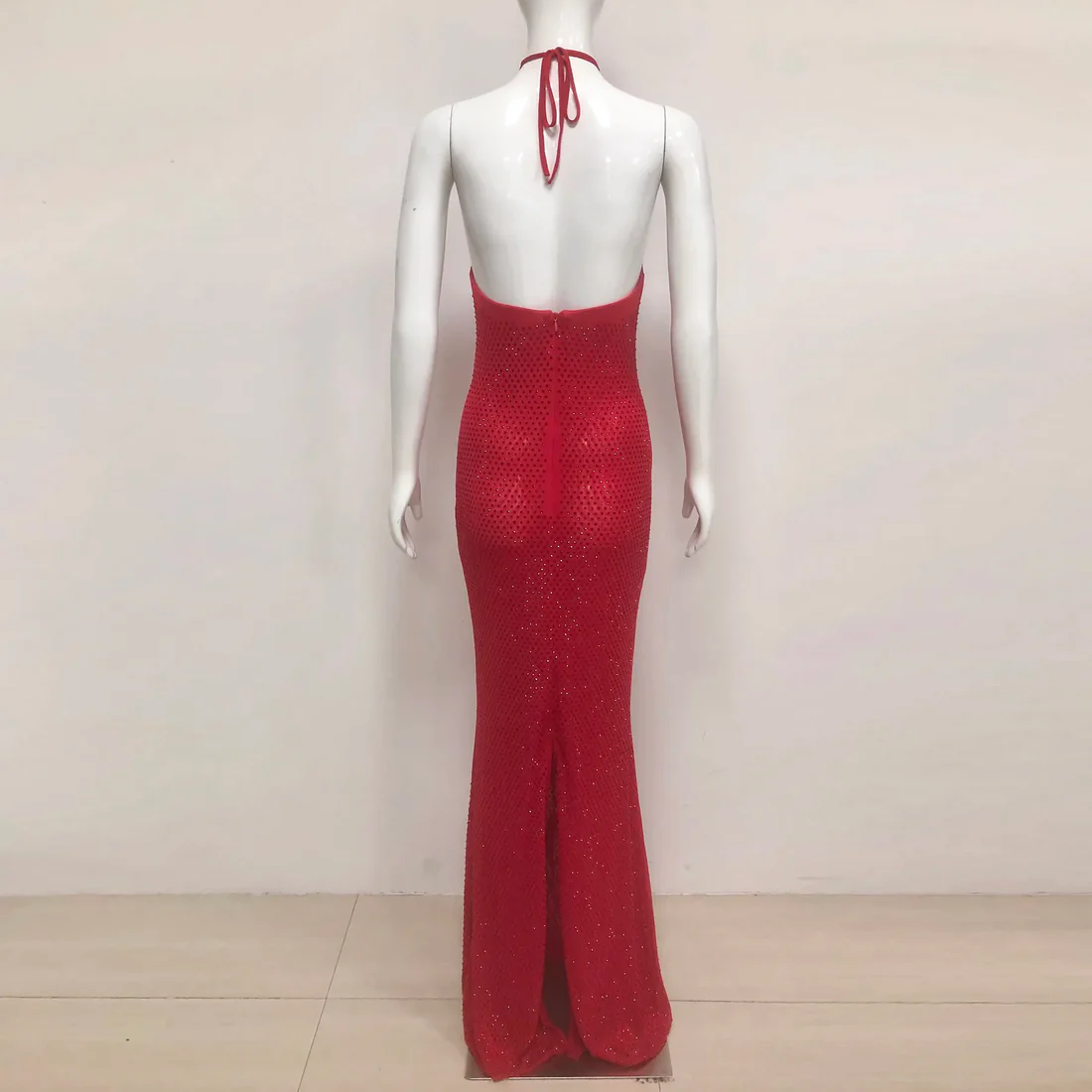 Elegant Red Evening Gown