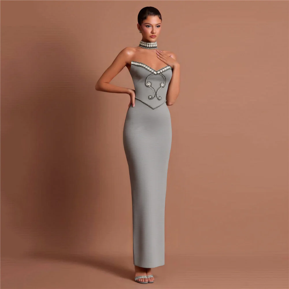 Elegant Embellished Evening Gown