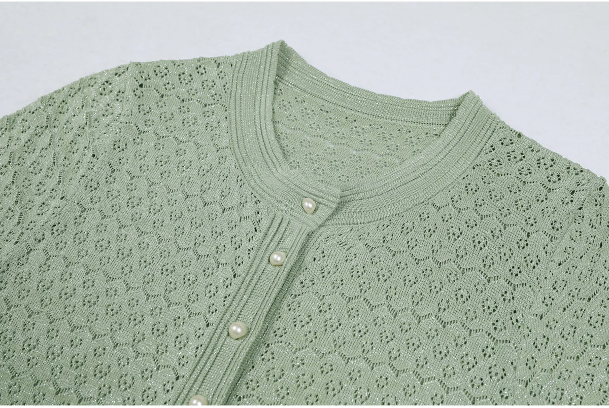 Mint Green Knit Dress Set