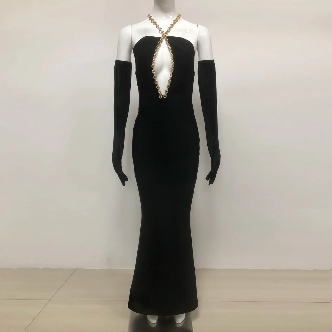 Elegant Black Evening Gown