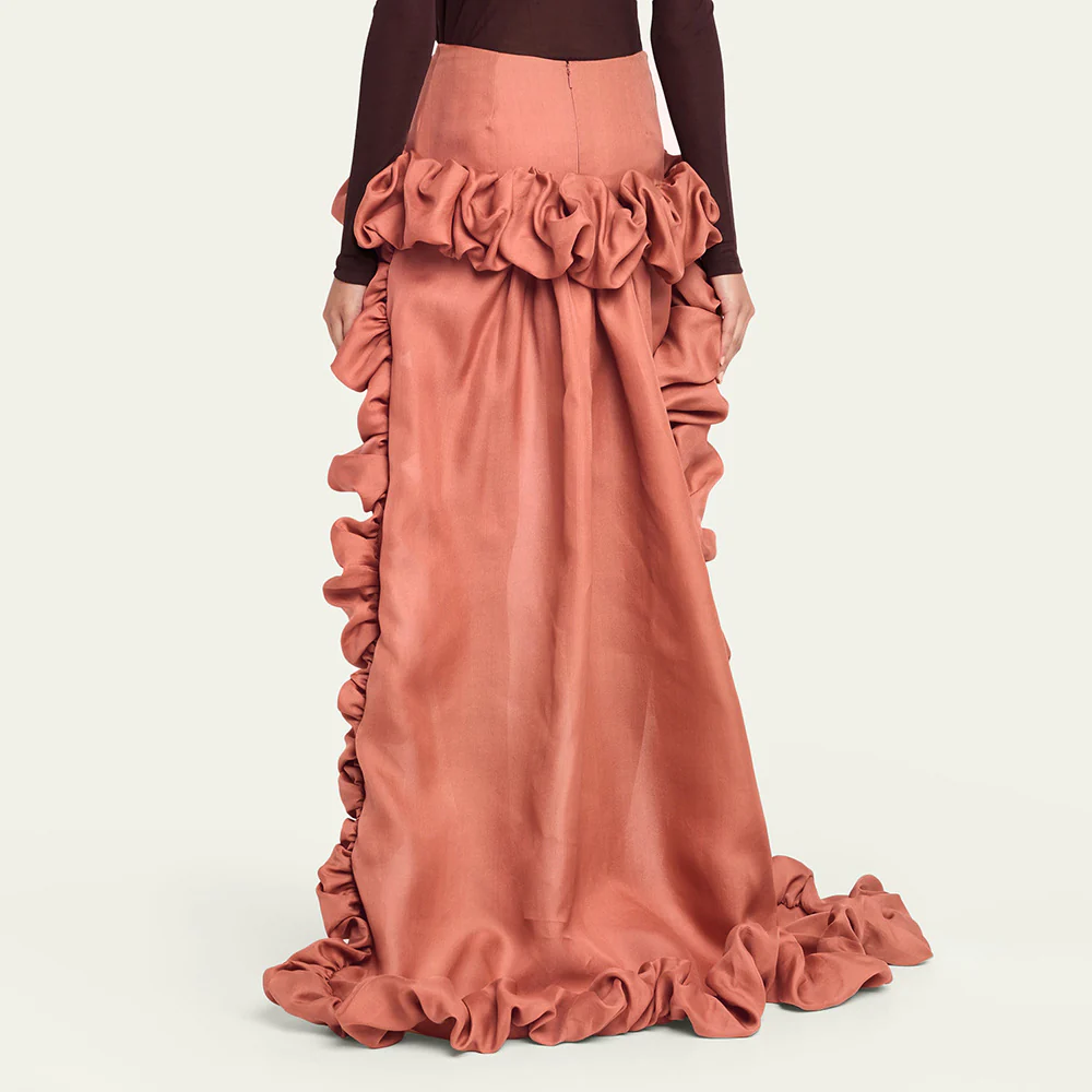 Ruffled High-Low Skirt for women 