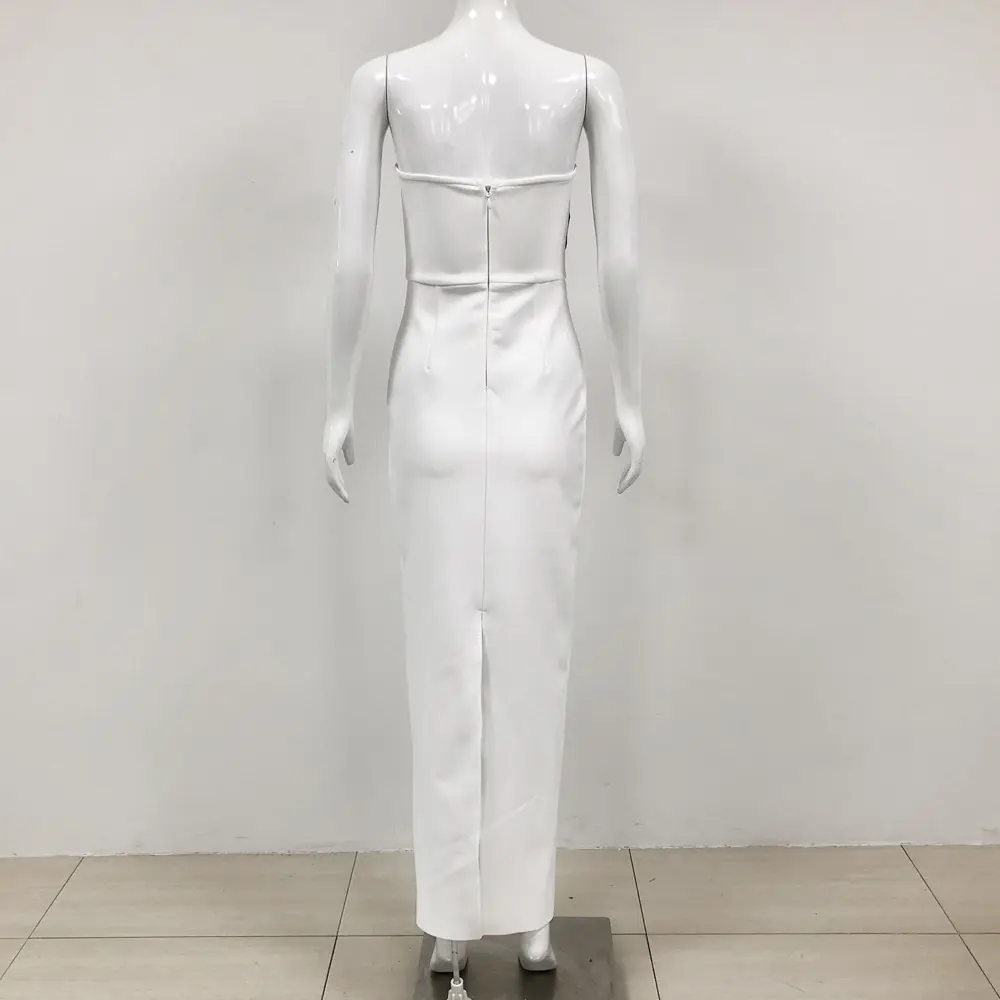 Monochrome Rose Evening Gown