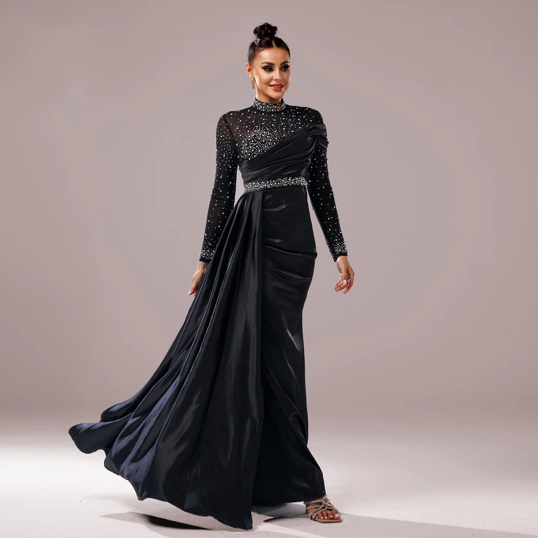 Elegant Black Evening Gown