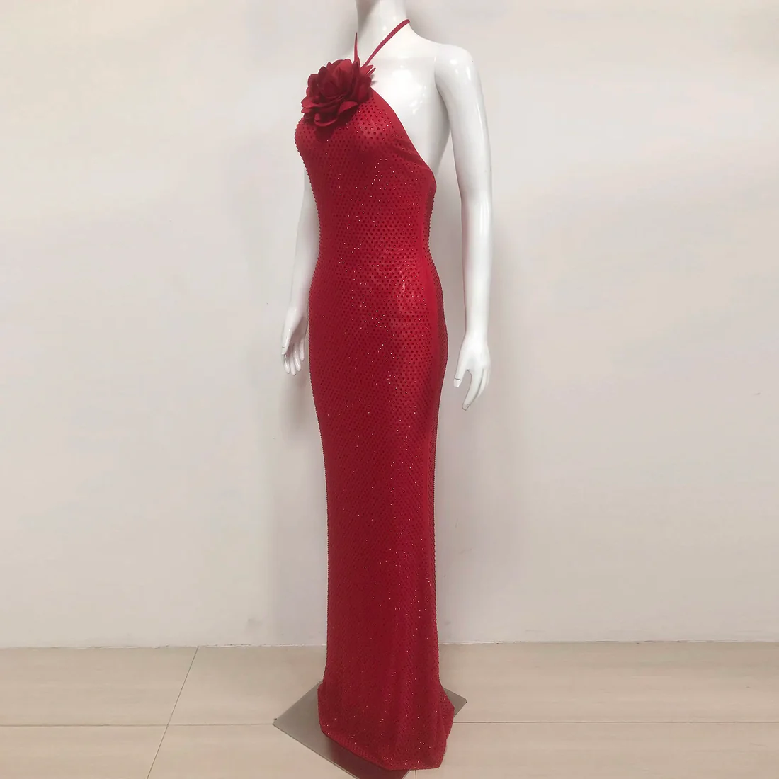 Elegant Red Evening Gown