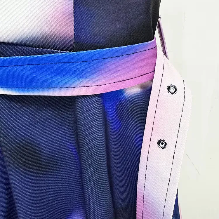 Abstract Print Evening Gown