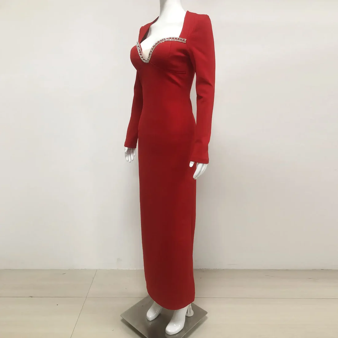 Elegant Red Evening Gown