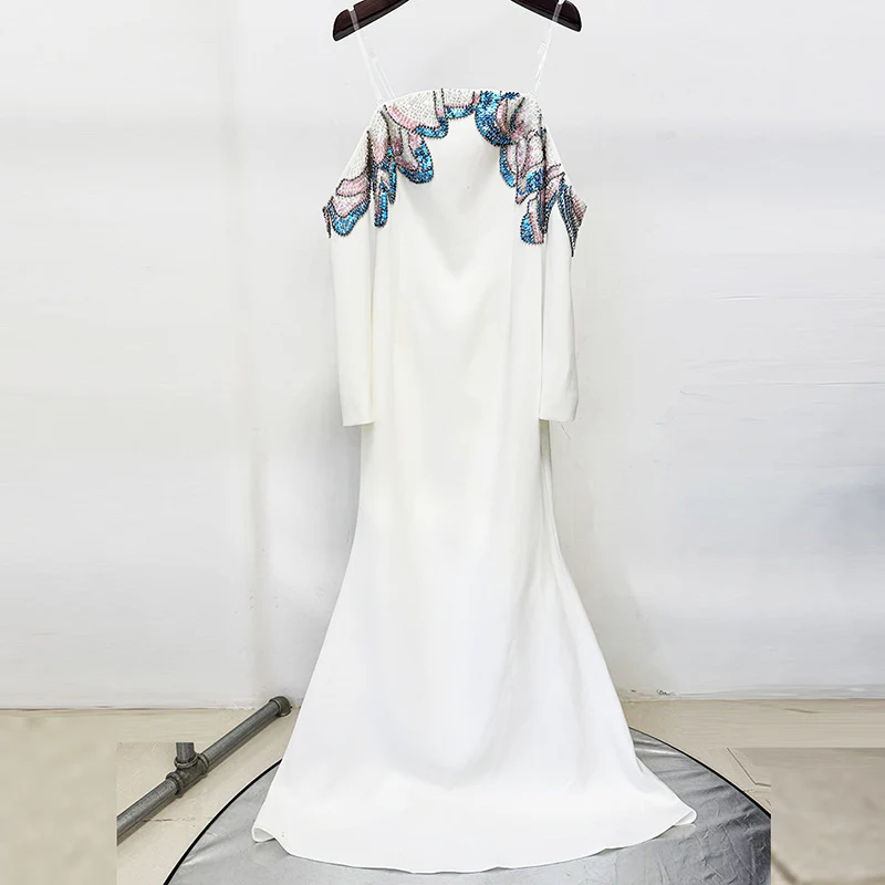 Elegant Off-Shoulder Evening Gown