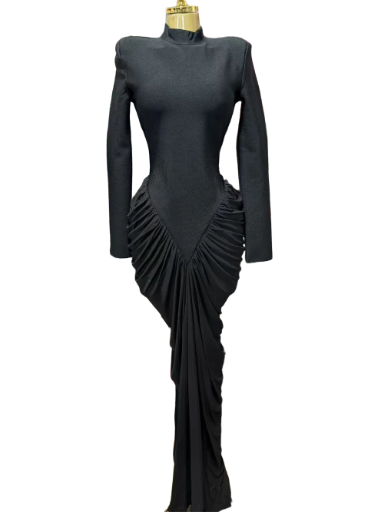 Elegant Brown Evening Gown