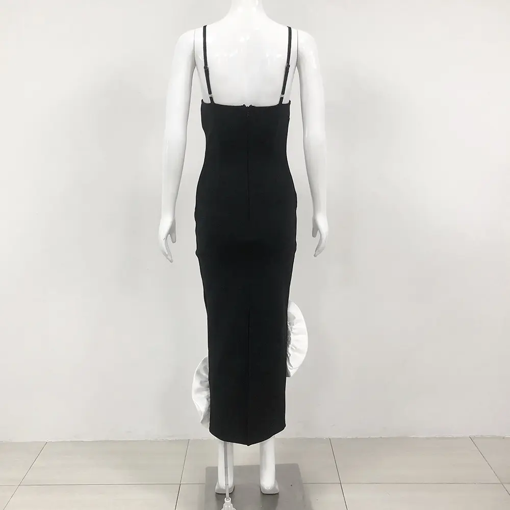 Monochrome Floral Gown