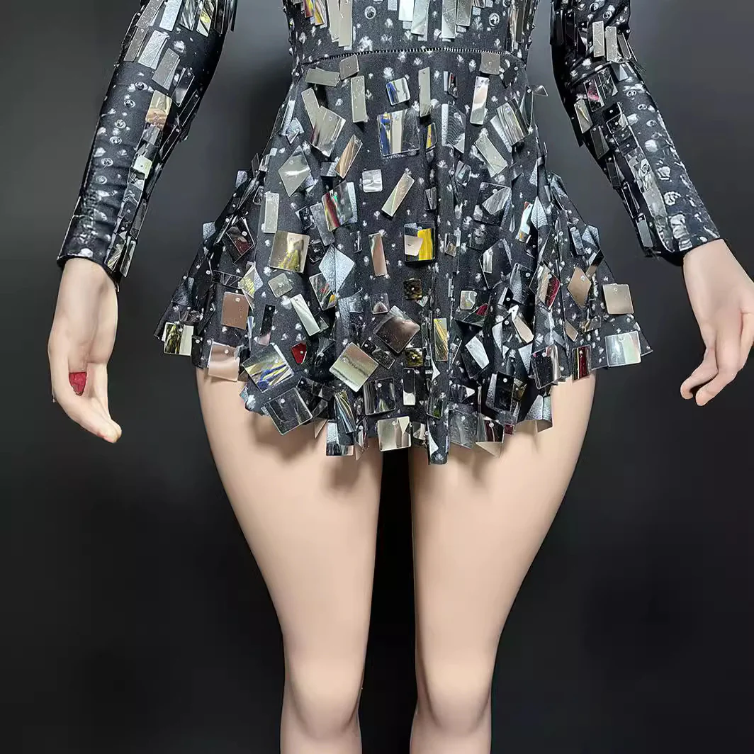 Mirror Sequin Performance Leotard