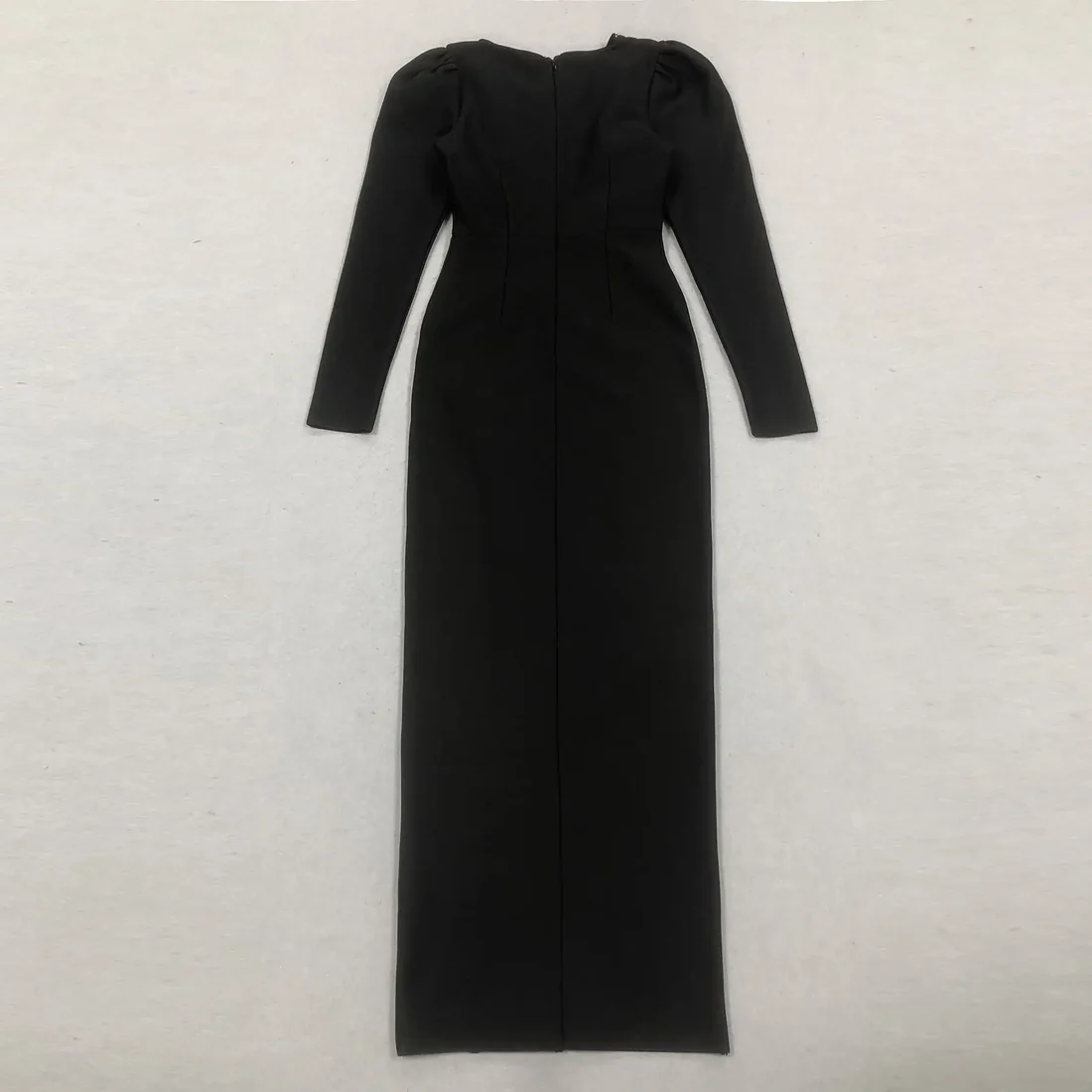 Elegant Black Cut-Out Gown