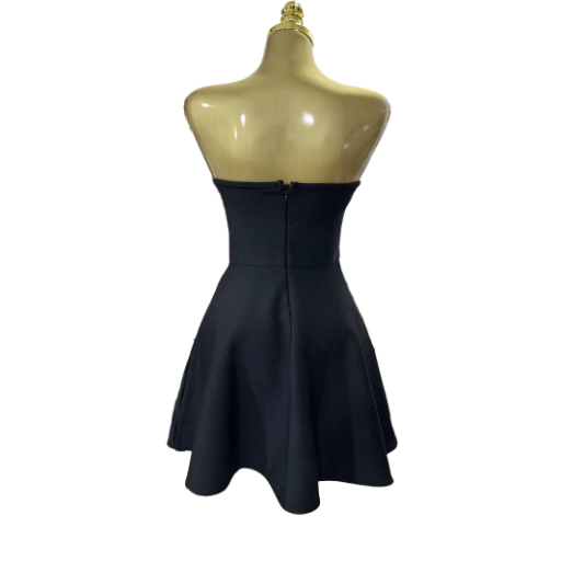 Elegant Black Sequin Mini Dress