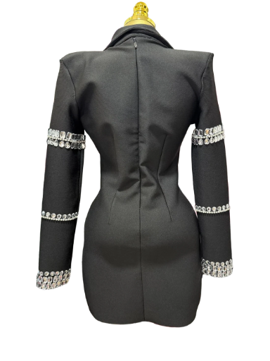 Embellished Blazer Mini Dress