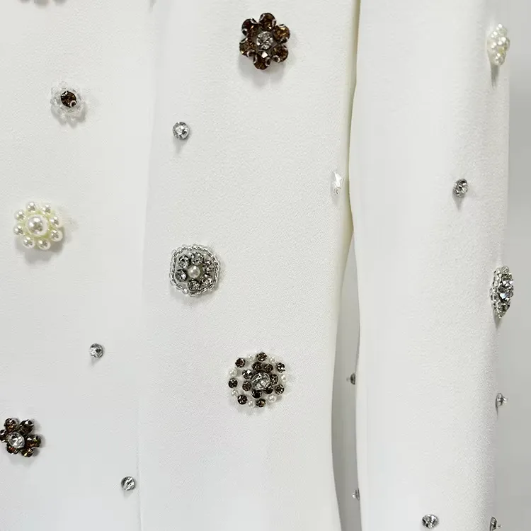 Elegant Embellished White Gown