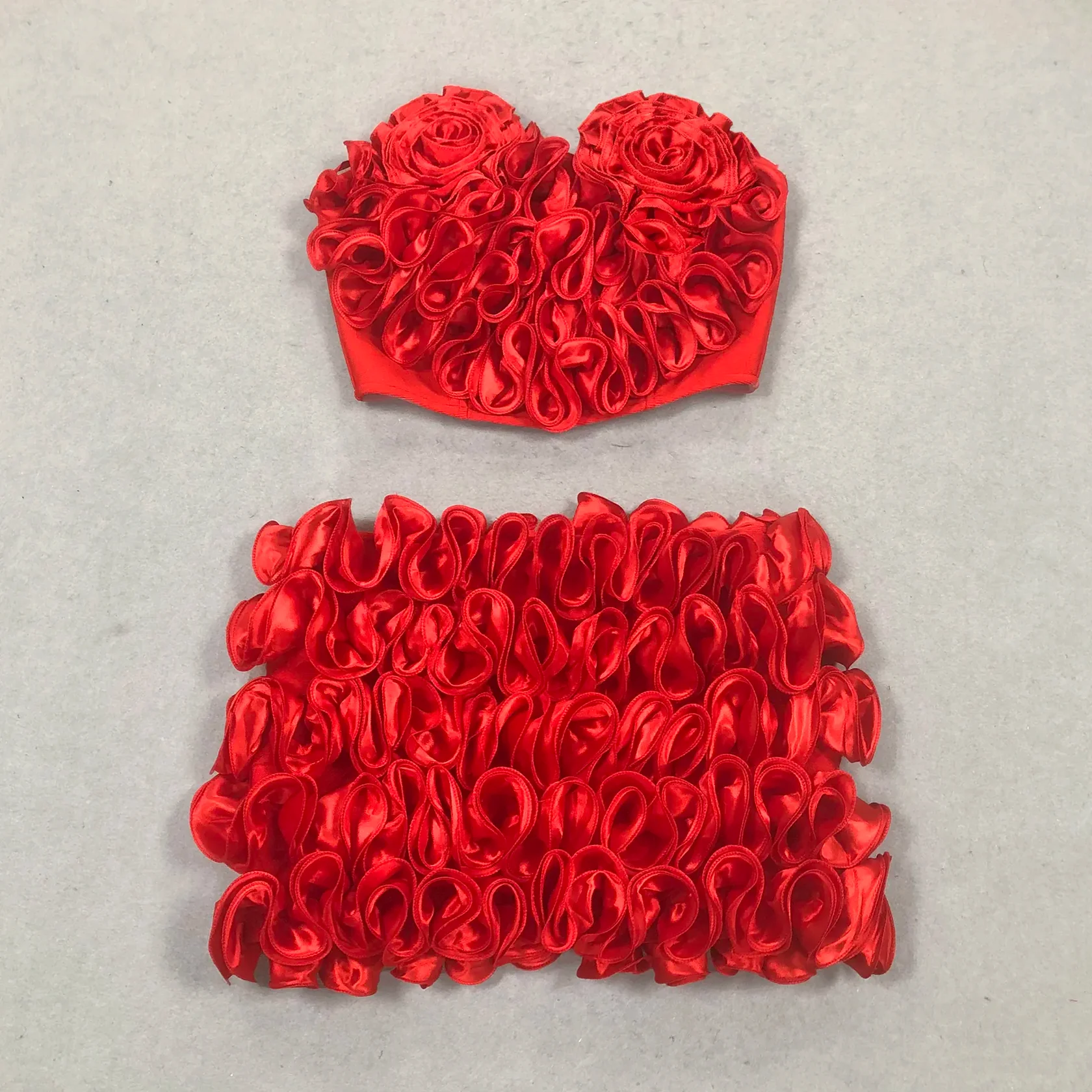 Red Floral Heart Dress