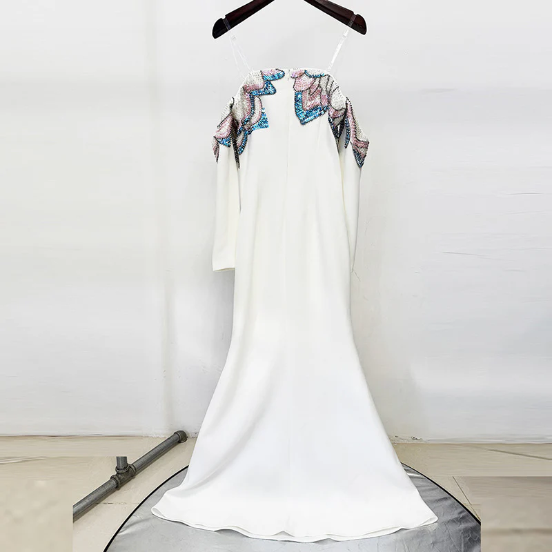 Elegant Off-Shoulder Evening Gown