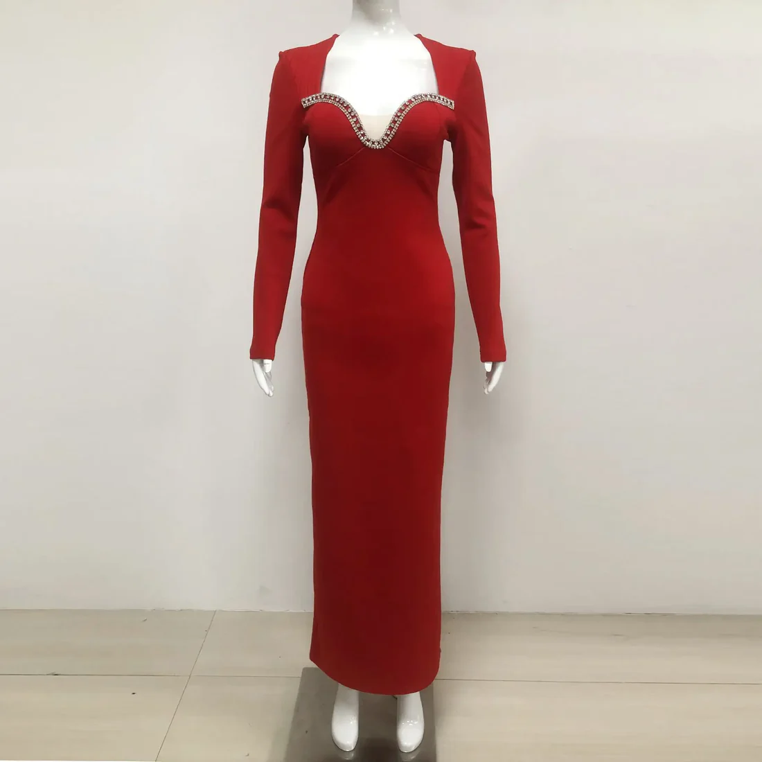 Elegant Red Evening Gown