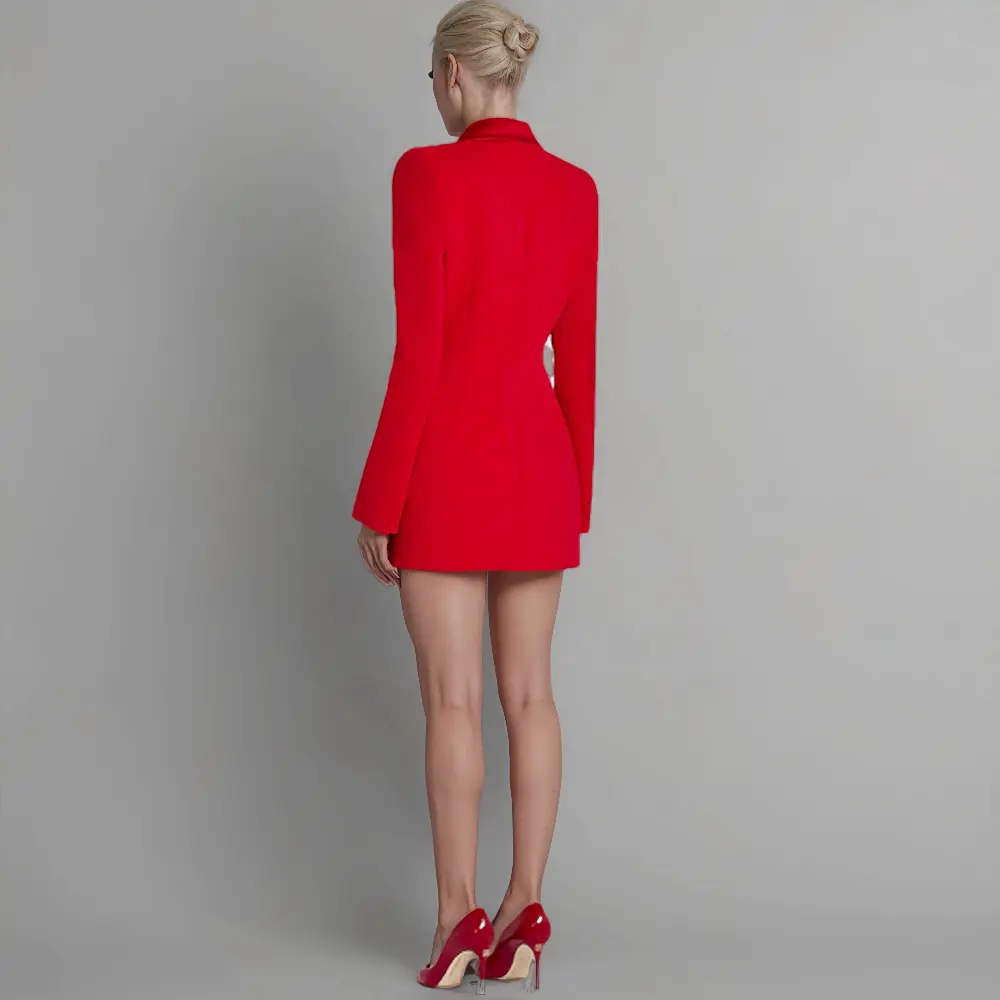 Red Blazer Mini Dress
