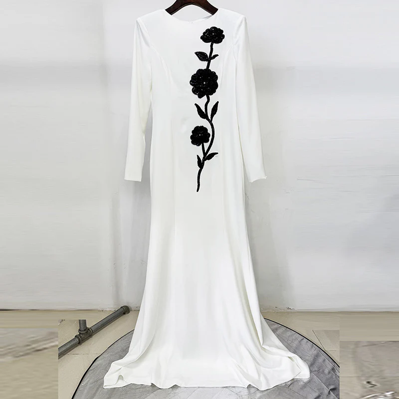 Elegant Long Floral Gown