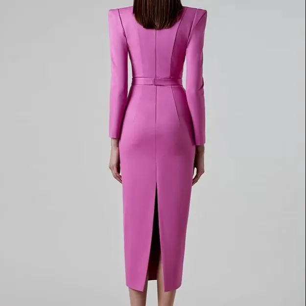 Elegant Pink Bodycon Dress