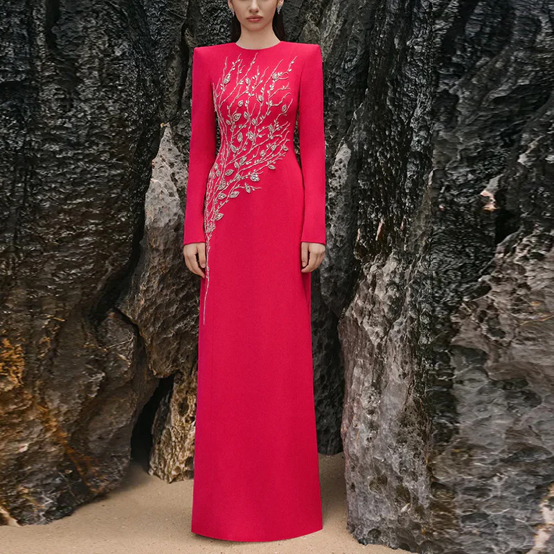 Royal  Embroidered Evening Gown