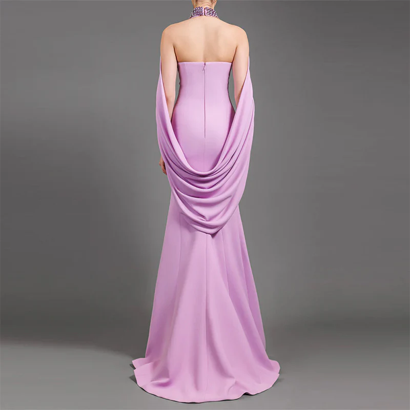 Elegant Lilac Evening Gown