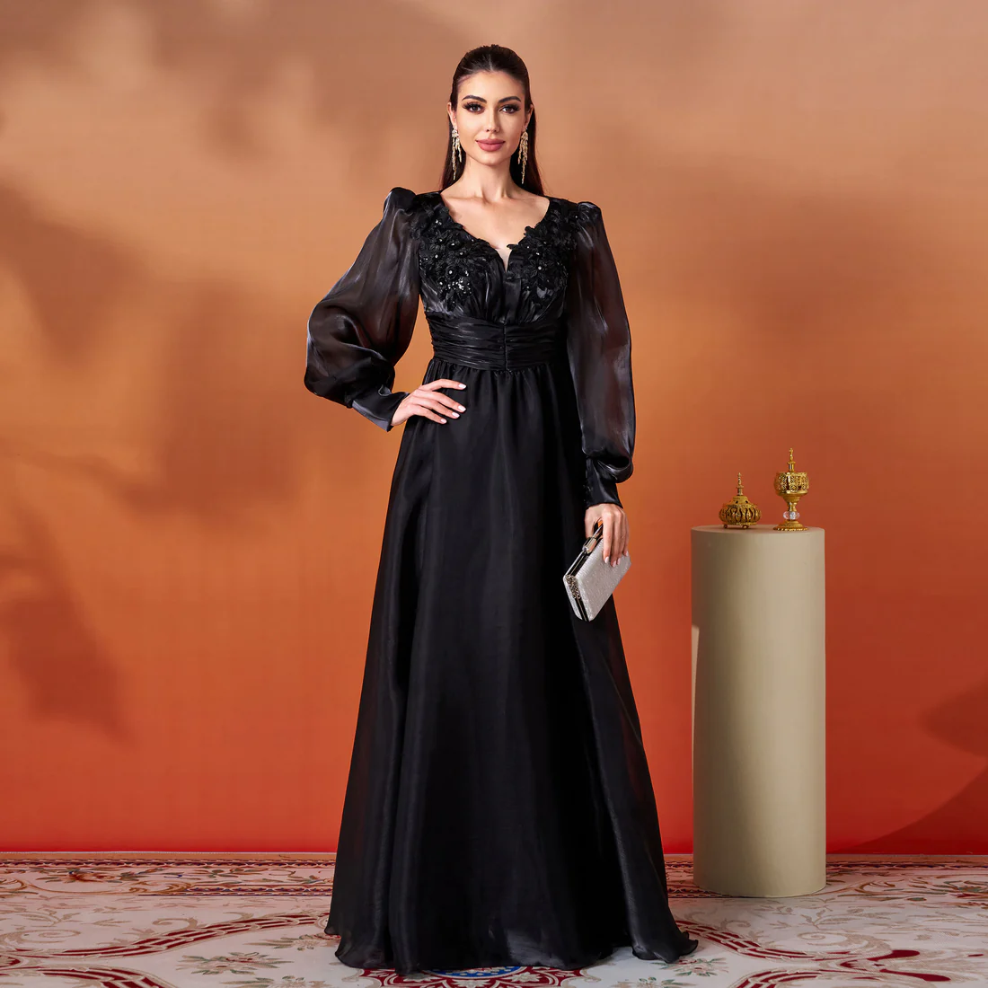 Elegant Black Evening Gown