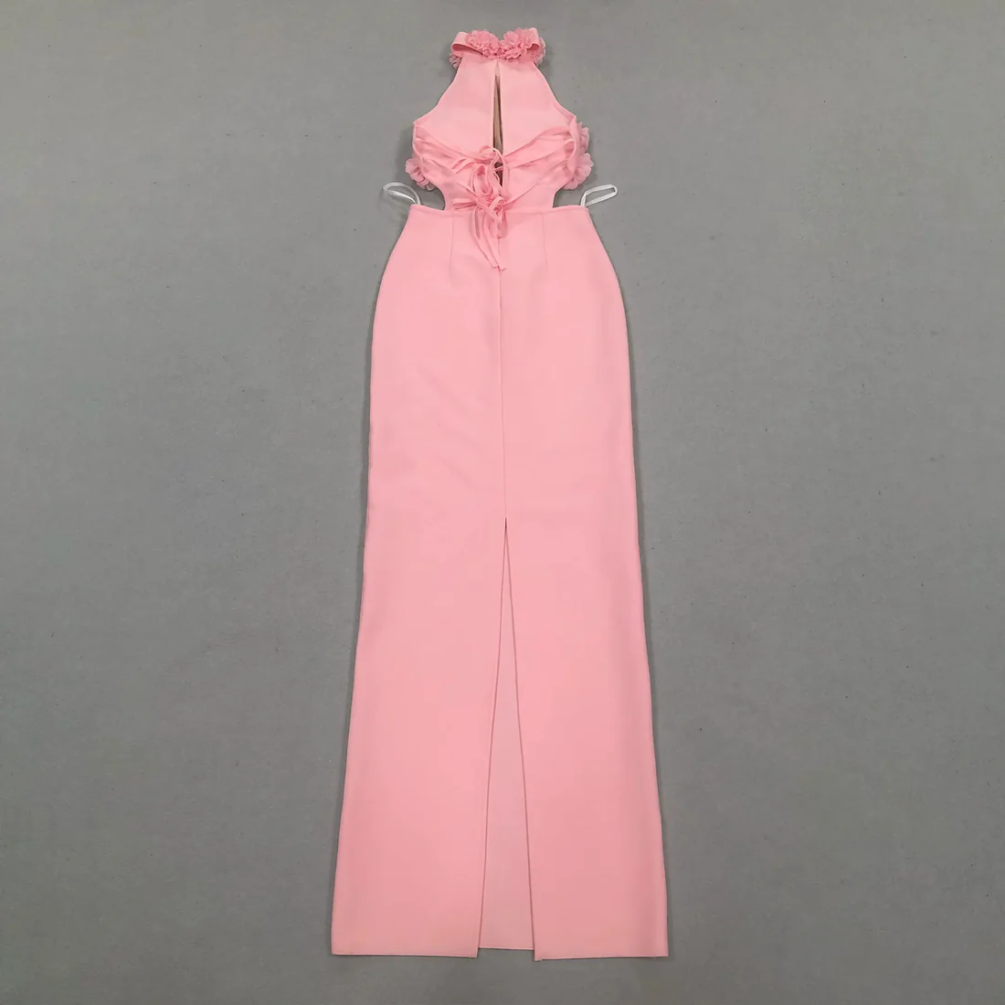 Blush Pink Floral Evening Gown