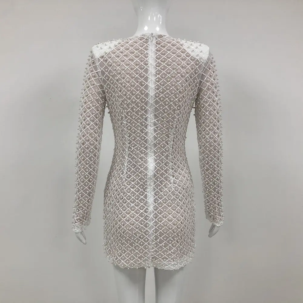 Crystal Embellished Mini Dress