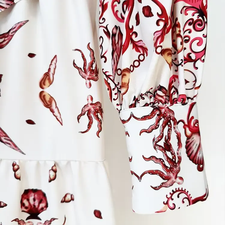 Floral Print High-Slit Maxi Dress