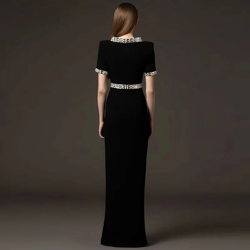 Elegant Black Kaftan Dress