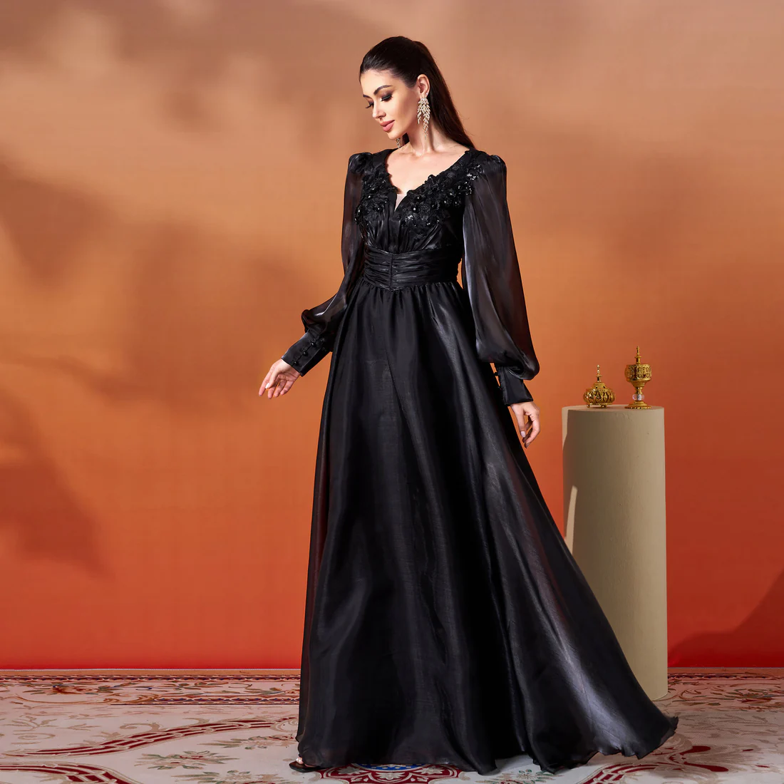 Elegant Black Evening Gown