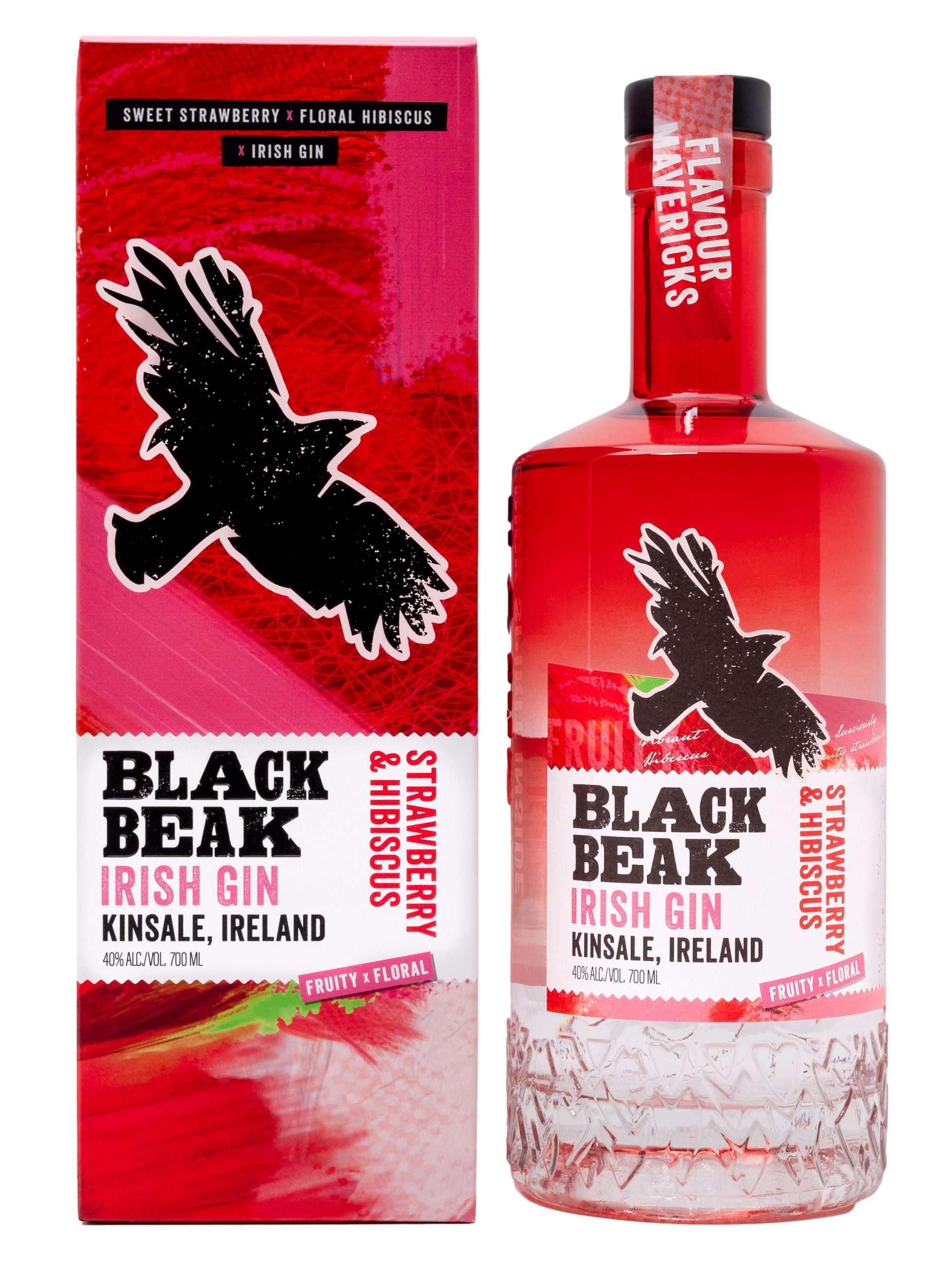 Gin Black Beak Fraise & Hibiscus