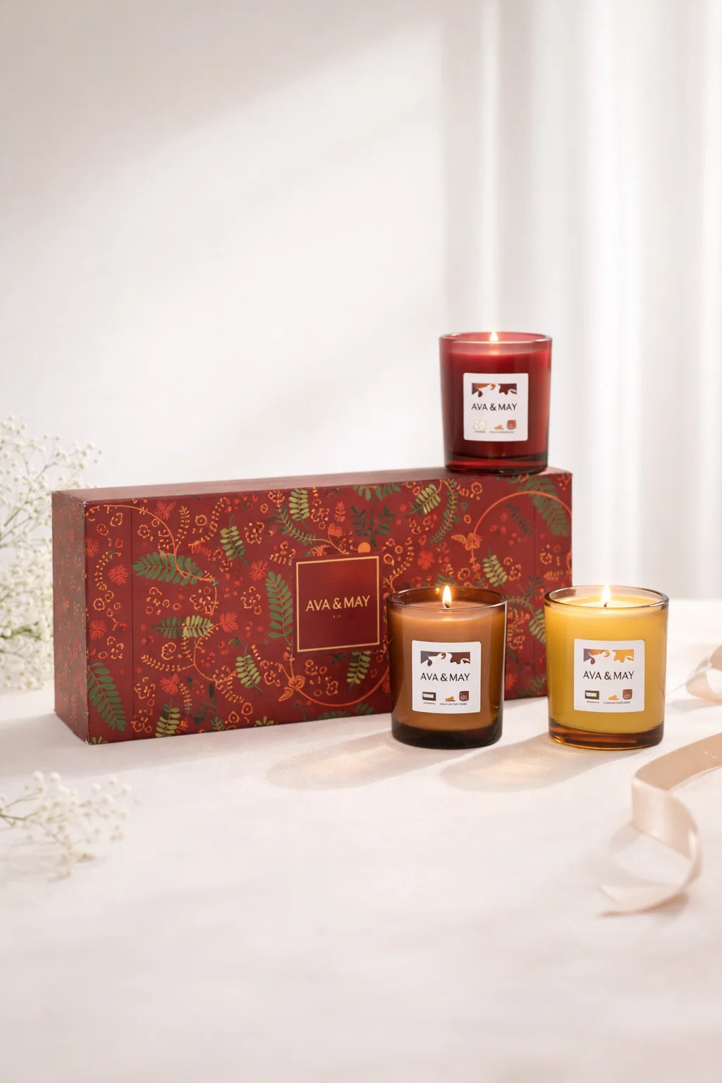 Coffret 3 bougies Parfumées Cozy Drinks