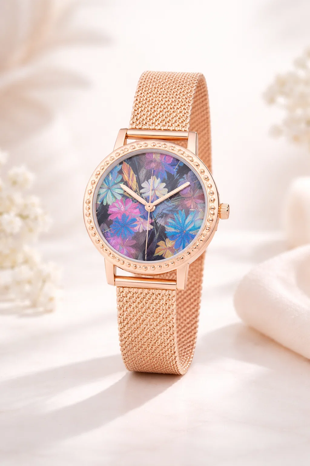 Montre dorée Christian Lacroix