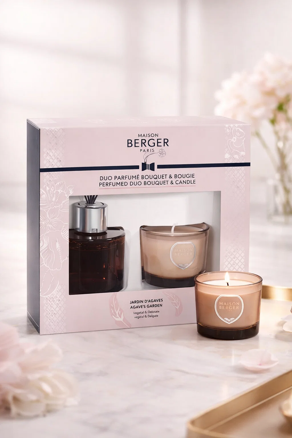 Coffret bougie & diffuseur Jardin d’Agaves