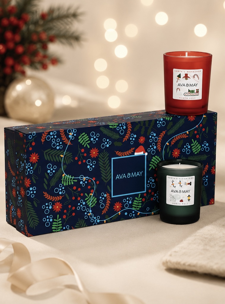 Coffret de 3 Bougies Parfumées - Pôle Nord