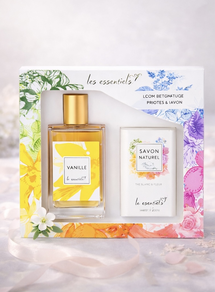 Coffret vanille Parfum & Savon 80 ml - Les Essentiels