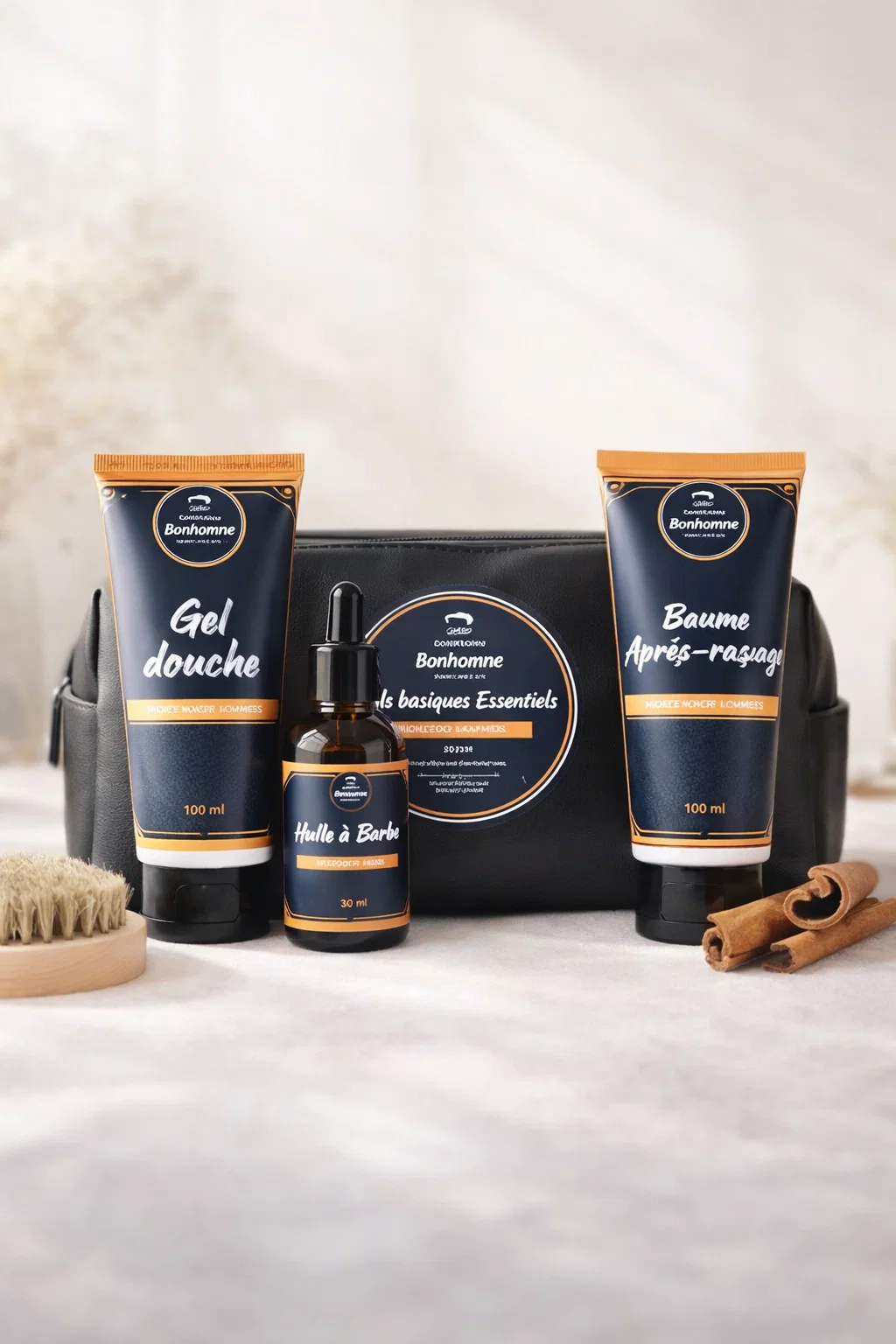 Coffret soins Fraîcheur - Visage & Corps Homme - 5 produits