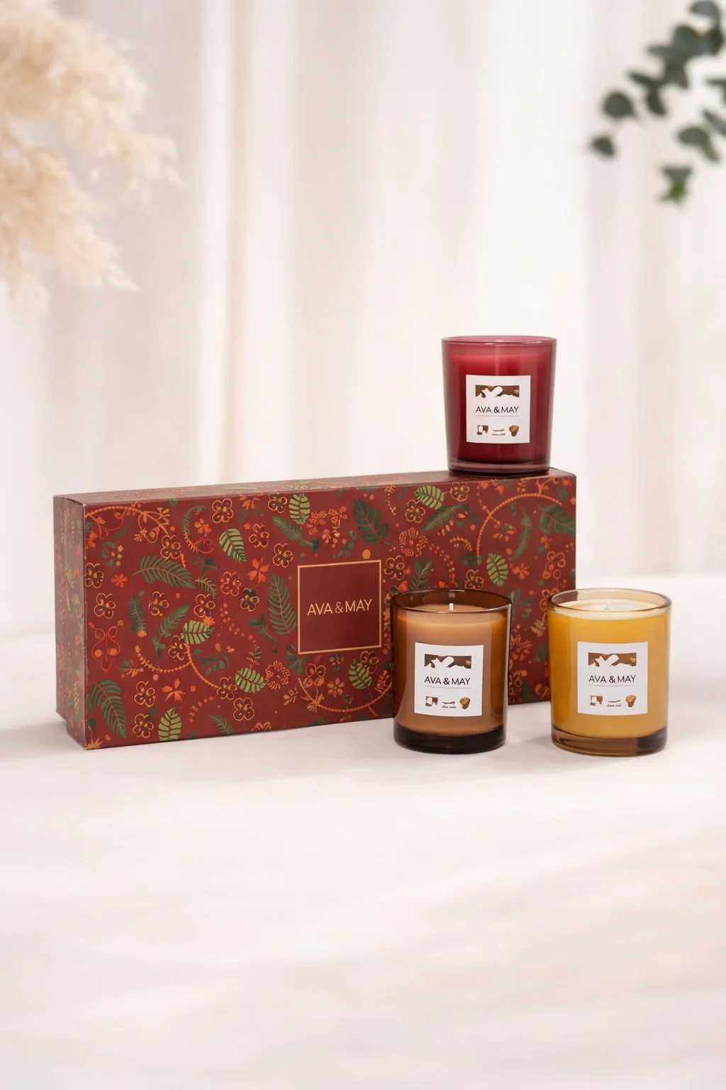 Coffret 3 bougies Parfumées Cozy Drinks