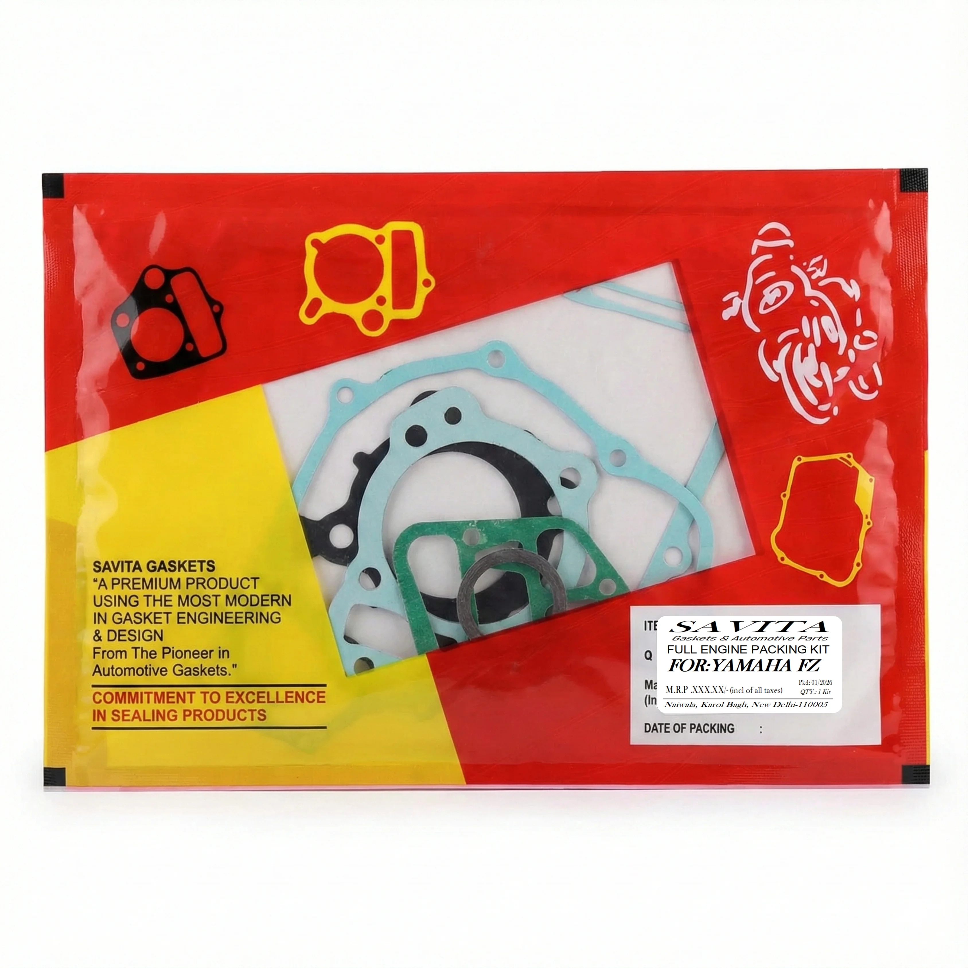 Yamaha FZ / FZ-S / Fazer Full Engine Gasket & Packing Kit – Savita Auto Parts