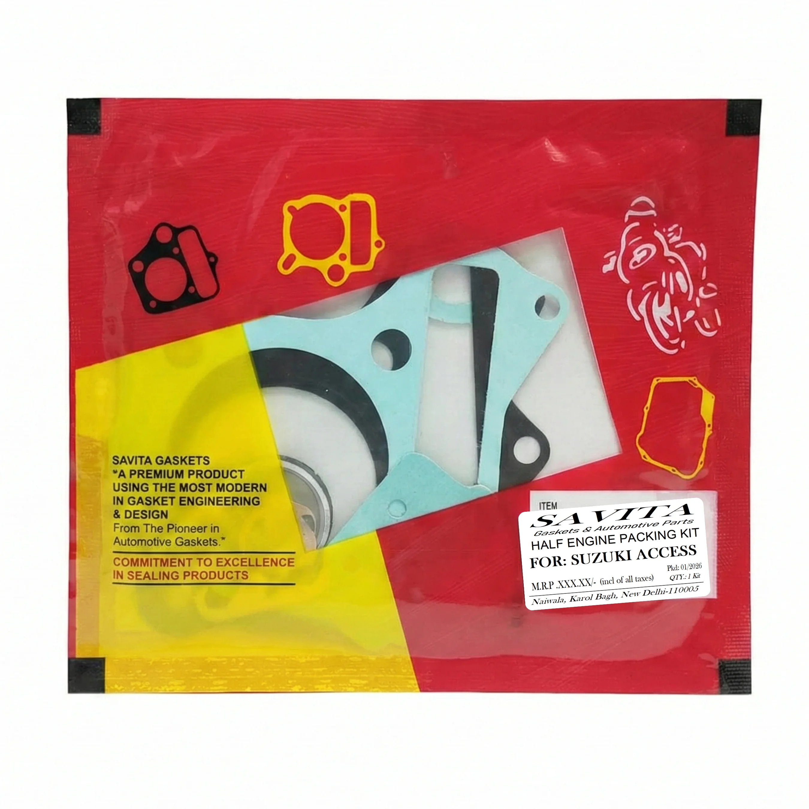 Savita Half Engine Kit for Access 125 / Swish 125 | Auto Parts