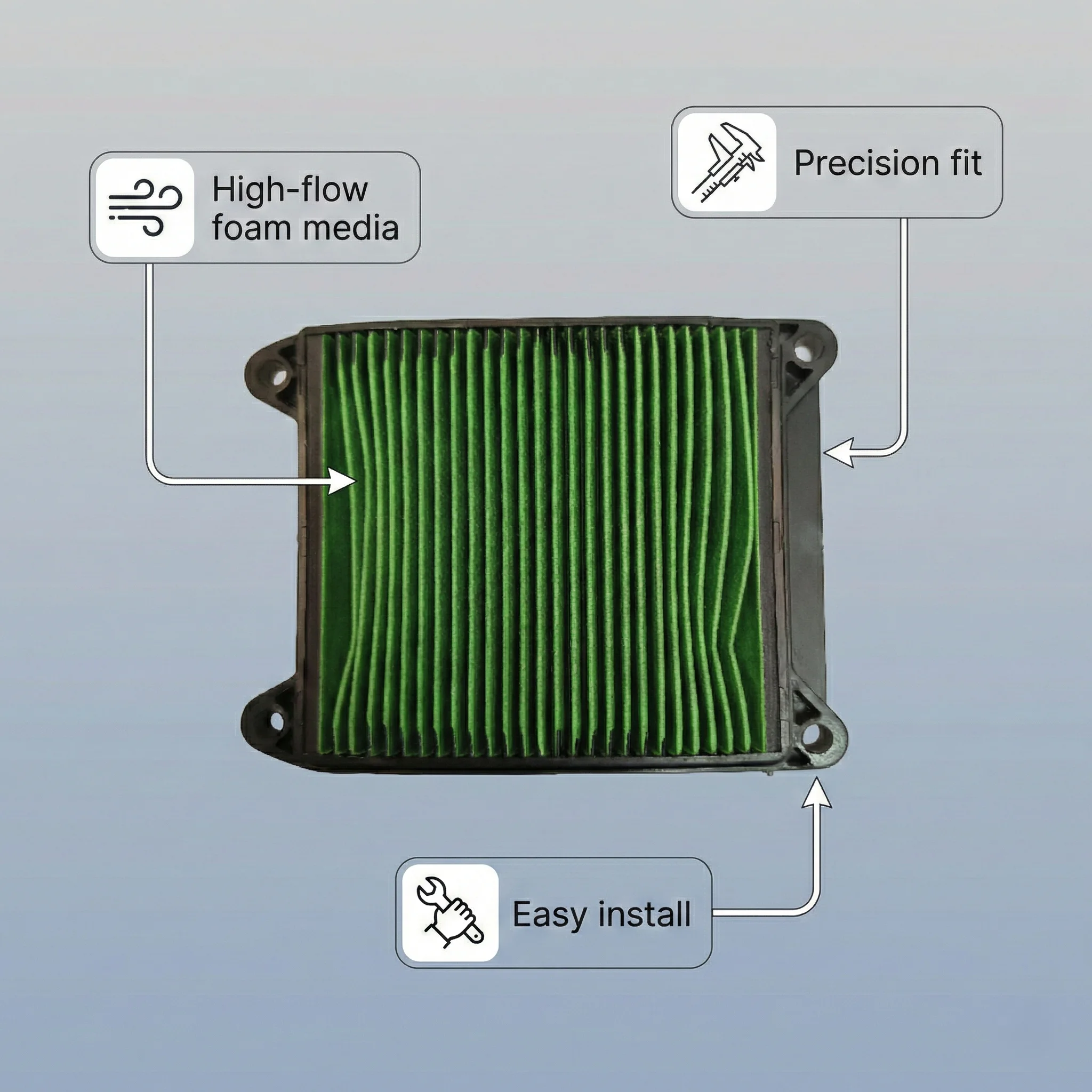 Bajaj Pulsar NS200 / RS200 & Dominar 250 Racing Grade Air Filter – Savita Auto Parts