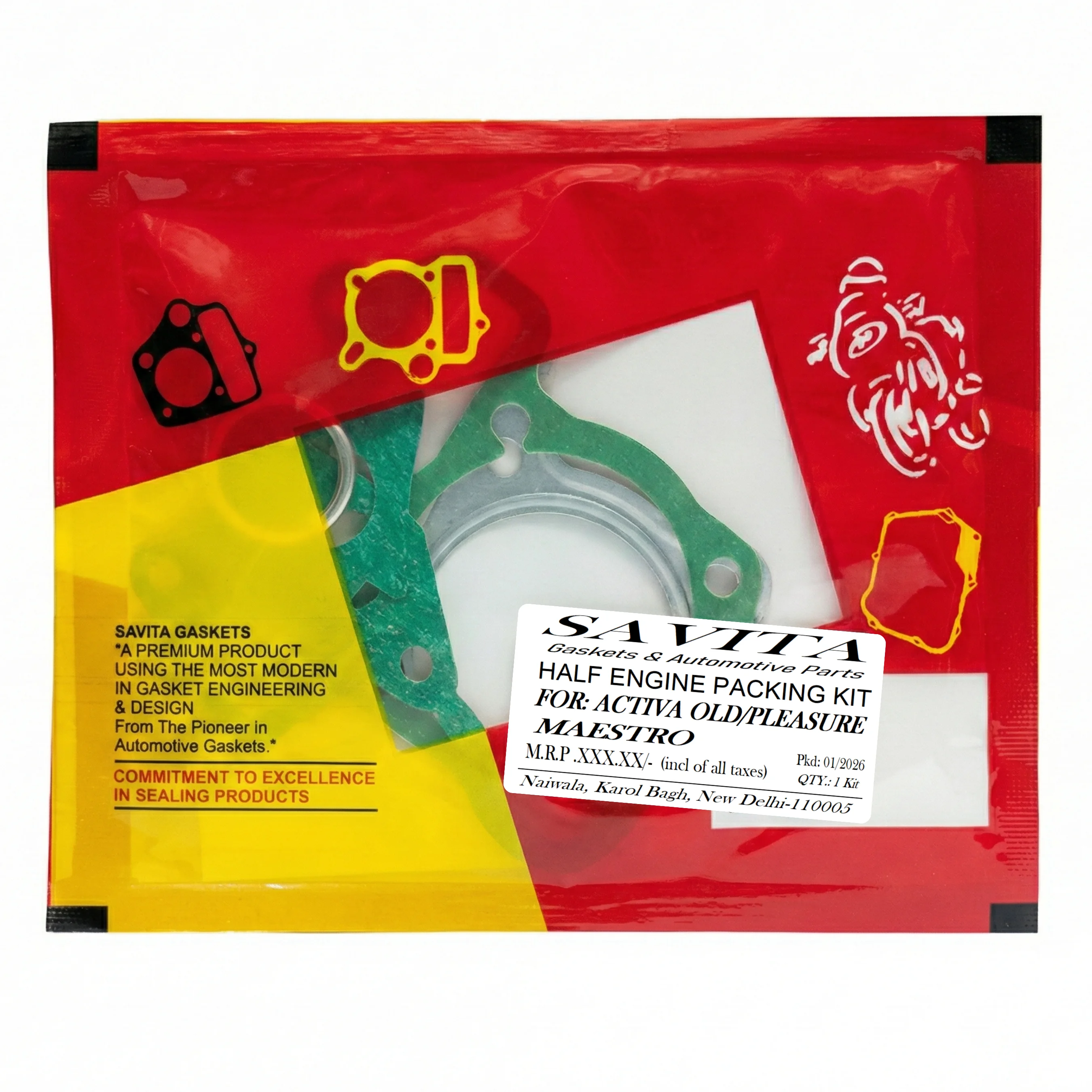 Savita Half Engine Kit for Activa Old / Pleasure / Maestro