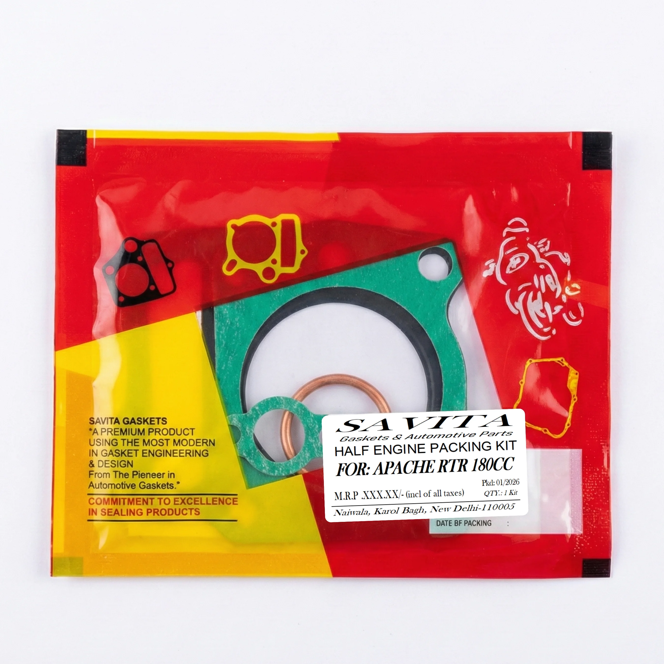 Savita Half Engine Kit for Apache RTR 180 | Auto Parts