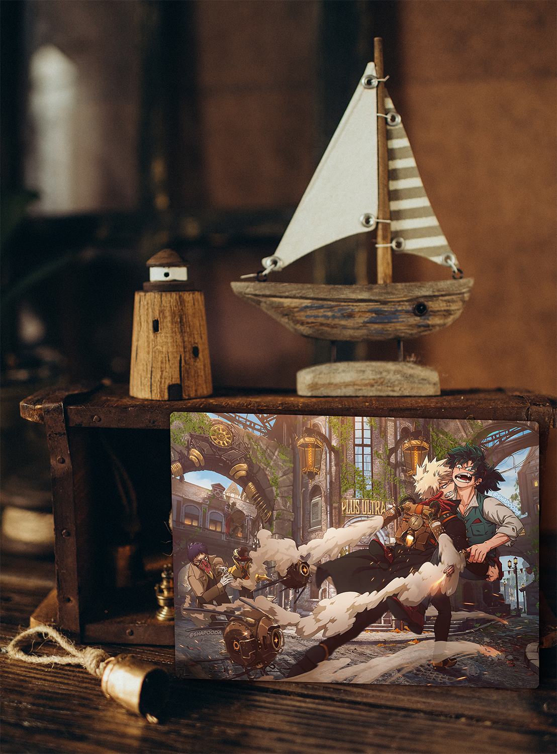 Steampunk Chase Print