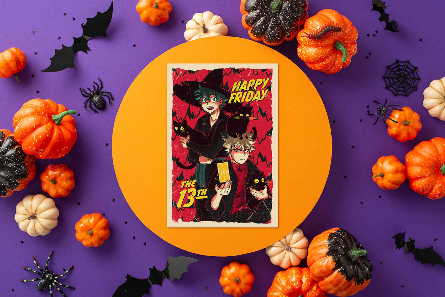 Friday the 13th Wizard Cats Print