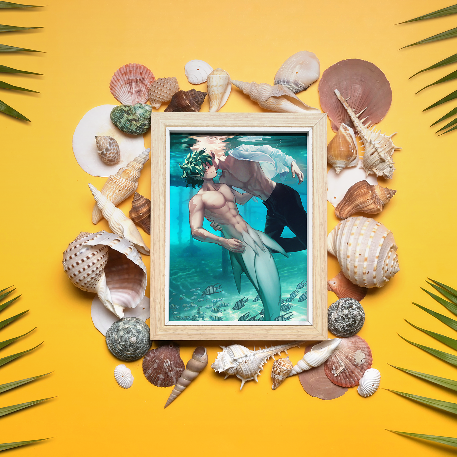 Underwater Mermay Kiss Print