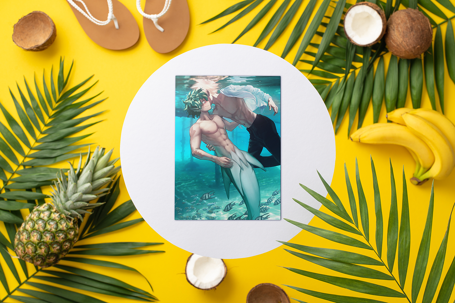 Underwater Mermay Kiss Print